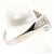 Autre Marque Platin-Bandring mit Diamant - Ansicht 3