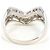 Autre Marque Platin-Bandring mit Diamant - Ansicht 4