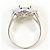 Autre Marque Platin-Bandring mit Opal und Diamant - Ansicht 4