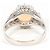 Autre Marque Platin-Bandring mit Opal und Diamant - Ansicht 5