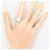Autre Marque Platin-Bandring mit Opal und Diamant - Ansicht 8