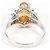 Autre Marque Platinum Band Ring with Opal and Diamond - view 5