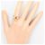 Autre Marque Platinum Band Ring with Opal and Diamond - view 7