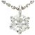 Autre Marque Collana in platino con pendente in diamante