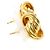 Autre Marque Orecchini a lobo in oro 18K con diamanti D'oro - vista 3