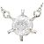 Autre Marque Collana in platino PT850 con diamante