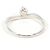 Autre Marque PT900 Platin-Ehering mit Diamant - Ansicht 4