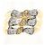 Autre Marque Anello fede in platino PT900 e oro giallo 18K con diamante D'oro