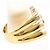 Autre Marque Anello fede in platino PT900 e oro giallo 18K con diamante D'oro - vista 3