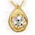Autre Marque Collana in platino e oro giallo con diamante D'oro - vista 3