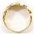 Autre Marque Ehering aus 18K Gelbgold und Platin mit Diamant Golden - Ansicht 3