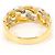 Autre Marque Ehering aus 18K Gelbgold und Platin mit Diamant Golden - Ansicht 4