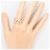 Autre Marque Ehering aus 18K Gelbgold und Platin mit Diamant Golden - Ansicht 7