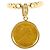 Autre Marque Goldbandring aus Gelbgold mit Diamant Golden