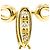 Autre Marque Goldbandring aus Gelbgold mit Diamant Golden - Ansicht 2