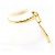 Autre Marque Goldbandring aus Gelbgold mit Diamant Golden - Ansicht 3