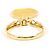 Autre Marque Goldbandring aus Gelbgold mit Diamant Golden - Ansicht 4