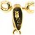 Autre Marque Goldbandring aus Gelbgold mit Diamant Golden - Ansicht 6