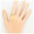 Autre Marque Goldbandring aus Gelbgold mit Diamant Golden - Ansicht 8