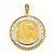 Autre Marque Pendente in diamanti, oro giallo 18K e platino D'oro