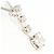 Autre Marque Collana in oro bianco 18K e platino con diamante D'oro - vista 2