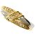 Autre Marque Anello a fascia elegante in platino e oro giallo D'oro