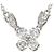 Autre Marque Platinhalskette mit Diamant