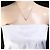 Autre Marque Platinhalskette mit Diamant - Ansicht 6