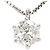 Autre Marque Platin-Diamant-Halskette