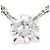 Autre Marque Platinhalskette mit Diamantanhänger