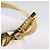 Borsa a tracolla FENDI Mamma Baguette in pelle Oro Argento Auth 199367A D'oro - vista 10