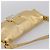 Borsa a tracolla FENDI Mamma Baguette in pelle Oro Argento Auth 199367A D'oro - vista 6