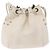 Borsa a tracolla BURBERRY Chain Purse Blue Label in pelle Bianca Auth 201916 Bianco - vista 2