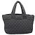 Borsa Tote CHANEL Cococoon Canvas Black Silver CC Auth bs36844 Nero Argento - vista 2