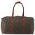 Borsa Boston FENDI Zucca Canvas PVC Marrone Nero Auth 197724 - vista 13