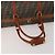 Borsa Boston FENDI Zucca Canvas PVC Marrone Nero Auth 197724 - vista 7