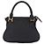 Chloé Borsa Chloe Mercy in pelle nera e oro Auth 201985V Nero D'oro - vista 2