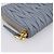 Carteira Longa Miu Miu Matelassé em Couro Azul Claro Tom Dourado Auth 167582A - vista 14