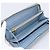 Carteira Longa Miu Miu Matelassé em Couro Azul Claro Tom Dourado Auth 167582A - vista 9