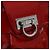 Borsa Salvatore Ferragamo Gancini in vernice Rossa Argento Auth BA15486 Rosso - vista 20
