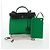 Hermès Borsa HERMES Air Zip PM Canvas 2way Verde Argento Auth 199157SM - vista 12