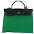 Hermès Borsa HERMES Air Zip PM Canvas 2way Verde Argento Auth 199157SM - vista 13