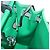 Hermès Borsa HERMES Air Zip PM Canvas 2way Verde Argento Auth 199157SM - vista 30