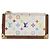 LOUIS VUITTON Multicolor Pochette Cles Coin Purse White M92655 LV Auth hk4078 Blanc - vue 13