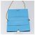 Salvatore Ferragamo Vala Chain Shoulder Wallet Leather Blue Gold Auth hk4008A D'oro - vista 10