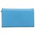 Salvatore Ferragamo Vala Chain Shoulder Wallet Leather Blue Gold Auth hk4008A D'oro - vista 2