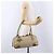 Borsa a Mano GUCCI GG Canvas Pelle Beige Oro 161720 Auth ki6809V D'oro - vista 24