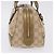Borsa a Mano GUCCI GG Canvas Pelle Beige Oro 161720 Auth ki6809V D'oro - vista 4