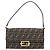 Borsa a tracolla FENDI Zucca Canvas Marrone Tono Oro Auth 199508A - vista 13