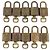 LOUIS VUITTON Set di 10 Lucchetti Lucchetto metallo Oro LV Auth 202429 D'oro - vista 2